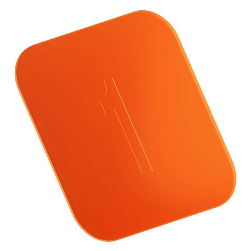 Chip with the number 1 on it